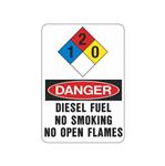 NFPA Chemical Signs - Diesel Fuel No Smoking 7 x 10